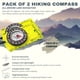 thumbnail image 3 of Pack de 2 Brújulas de Orientación Impermeables con Lupa y Regla, Equipo de Navegación Magnética en Placa Base de Acrílico para Senderismo, Camping, Escultismo y Supervivencia, 3 of 6