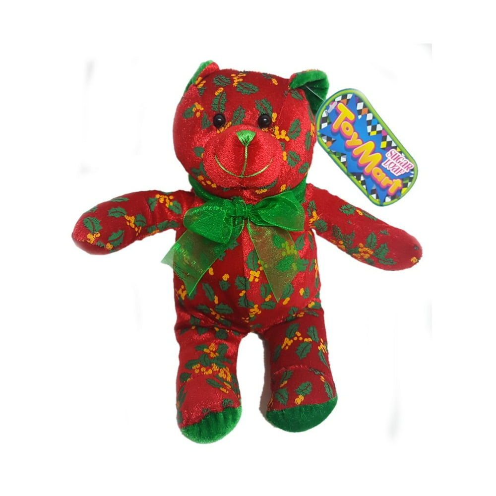 Sugar Loaf Toy Mart Holly Berry Teddy Bear 10"