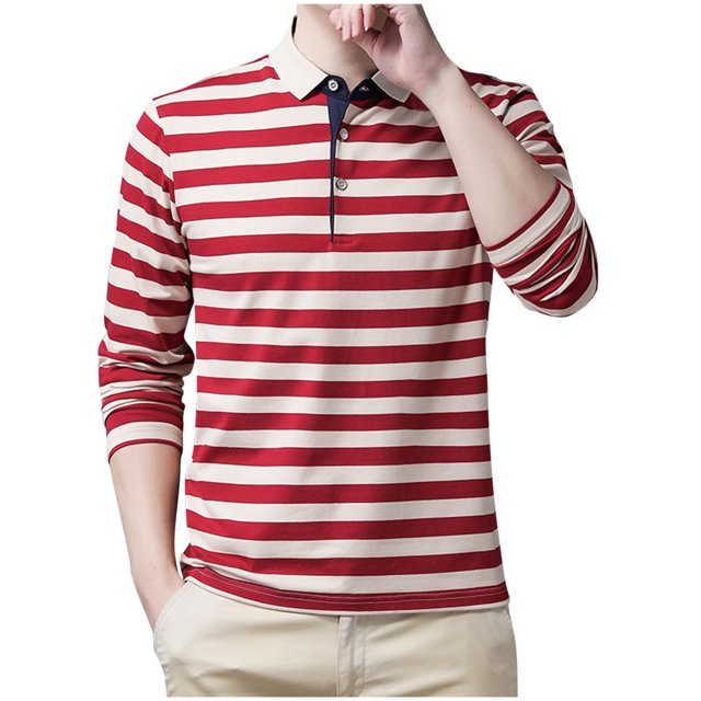 Blusa y camisa de manga larga con cuello vuelto para hombre, blusa formal de negocios con solapa y estampado, blusa de manga larga con cuello vuelto, blusa para hombre, blusa de poliéster