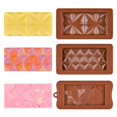 thumbnail image 4 of Molde de barra de Chocolate de flor de rosa para el Día de San Valentín, molde de silicona para pasteles, galletas, magdalenas, molde de jabón, molde de Chocolate cuadrado rectangular DIY, 4 of 4