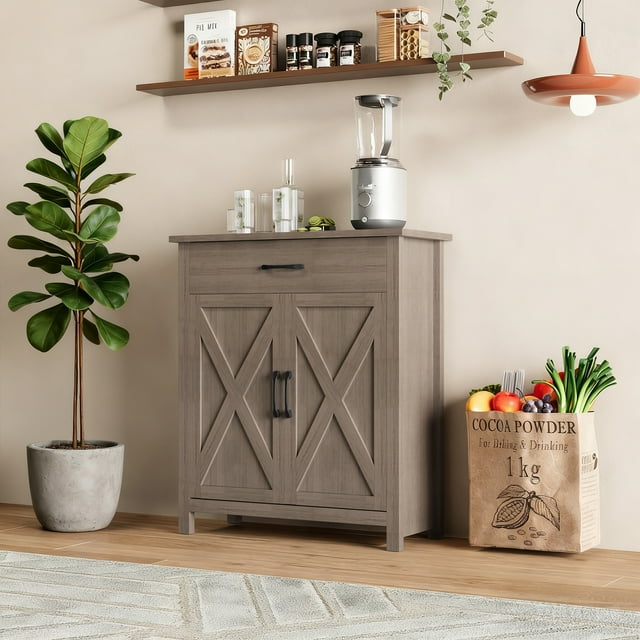 Kitchen Pantry Cabinet Pantry Storage Cabinet with Adjustable Shelves Sideboard Buffet Cupboards Storage Shelf for Home Living Room Bedroom Entryway Hallway Office