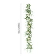 thumbnail image 3 of AuroraX 6.6 Ft Flower Garland for Hanging Decoration,Roses Artificial Floral Garland,Artificial Vines,for Wedding,Garden,Wall Decoration, 3 of 6