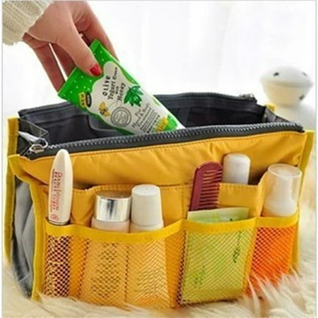 13 Pocket Bag in Bag Travel Insert Handbag Tote Makeup Organizer Purse