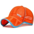 thumbnail image 2 of Big Kids Colorful Quick Dry Mesh Baseball Cap Summer Breathable Boy Girl Sunscreen Hat, 2 of 8