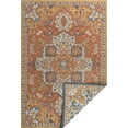 thumbnail image 3 of JONATHAN Y SAVANNAH 5 x 8 Area Rug, Bijan Vintage Medallion Machine-Washable Reversible - Terra/Blue/Cream, SVH107A-5, 3 of 7