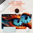 thumbnail image 4 of Large Gaming Mouse Pad for Desk, Dragon Blue Eyes Desk Mat, Dragon Eyes Desk Pad, 31.5"x11.8" Extended Big Computer Keyboard Mouse Pad with Non-Slip Base and Stitched Edge, 4 of 13