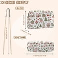 thumbnail image 4 of FORMRS Women Crossbody Purse with Chain Strap Vegan Leather Shoulder Handbag, Green Nordic Christmas, 4 of 7