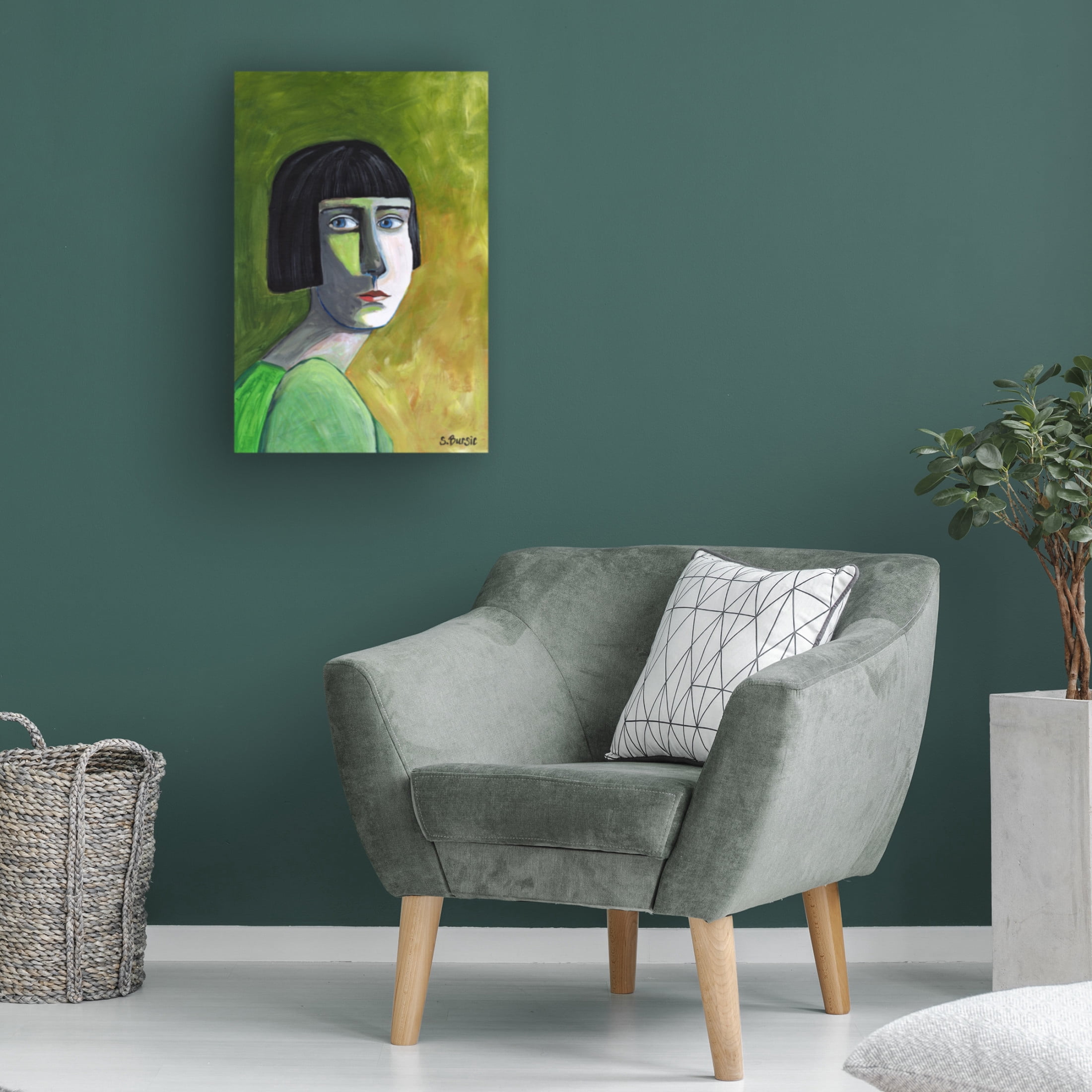 Trademark Fine Art Sharyn Bursic Lady with the Look Canvas Wall Art