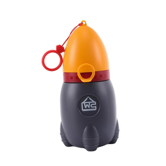 lionlar Toilette Pot Étanche Voyage Gobelet d'Urgence Toilette pour Intérieur Extérieur Randonnée Orange