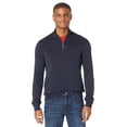 thumbnail image 1 of Jersey Tommy Hilfiger de manga larga de algodón con cierre en cuarto y cremallera azul marino, 1 of 1