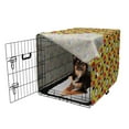 thumbnail image 2 of Panda Dog Crate Cover, Japanese Animal with Bamboo Sticks Pattern, Easy to Use Pet Kennel Cover Small Dogs Puppies Kittens, 7 Sizes, Yellow Green Vermilion, by Ambesonne, 2 of 6