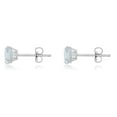 thumbnail image 2 of AVORA 925 Sterling Silver 5mm Round Simulated Diamond CZ Stud Earrings, 2 of 6