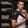 thumbnail image 2 of MEANTAUS Adjustable Shoulder Rotator Cuff Brace, Black, L, 2 of 7