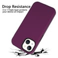 thumbnail image 4 of Dteck Case for iPhone 14 Plus 6.7 inch,Shockproof Rubber 3-Layer Protection Armor Case Hybrid Hard Military Protective Tough Durable Cover,Purple, 4 of 6