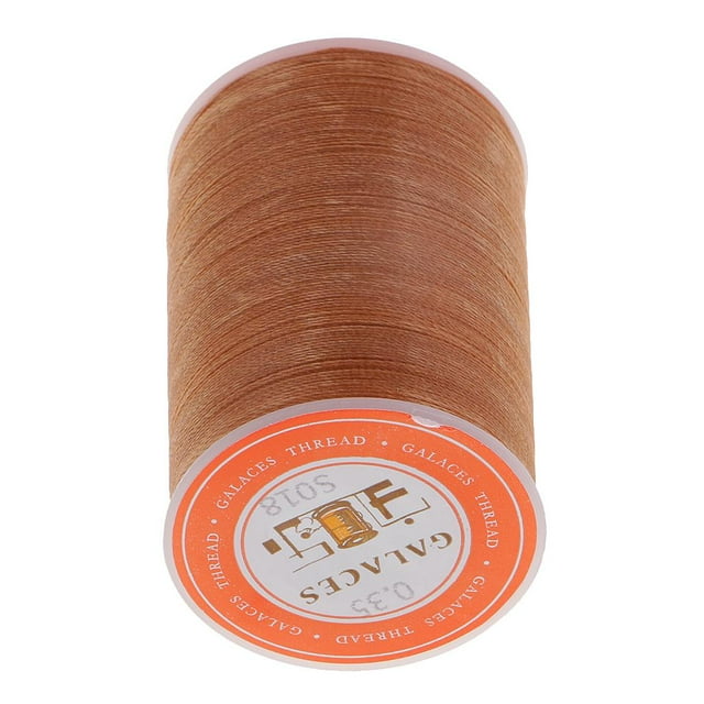 Fil à Coudre en Polyester 0,35 mm pour Bricolage en Cuir Brun Brun Clair