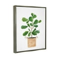 thumbnail image 3 of Stupell Casual House Plant Botanicals Botanical & Floral Painting Gray Floater Framed Art Print Wall Art, 3 of 6