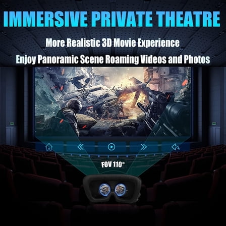 Experience Ultimate Gaming and Movie Immersion with 360° VR Headset, Wireless, 360° VR Viewing Experience for Mobile Phone, No Battery Required