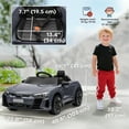 thumbnail image 3 of Aosom 12V 3.1 MPH Kids Ride on Car w/ Remote Control, Suspension, Grey, 3 of 10