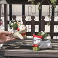 thumbnail image 6 of Aosijia Garden Resin Pot DIY Cartoon Cute Little Animal Christmas Succulent Flower Pot Flower Planter C, 6 of 15