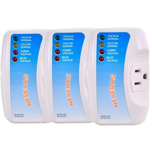 2/3Pcs Protector de voltaje para refrigerador regulador de voltaje para lavadora TV PC 120V 10A