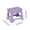 Purple, variant on Outdoor Stool Outdoor Folding Stool Portable Foldable Plastic Chair forTravel Camping Home Compact Stool with Rounded Edges and Skidproof Bottom Folding Stool