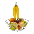 thumbnail image 4 of Kitchen Details Geode Steel Fruit Basket with Banana Tree in Chrome, 4 of 5