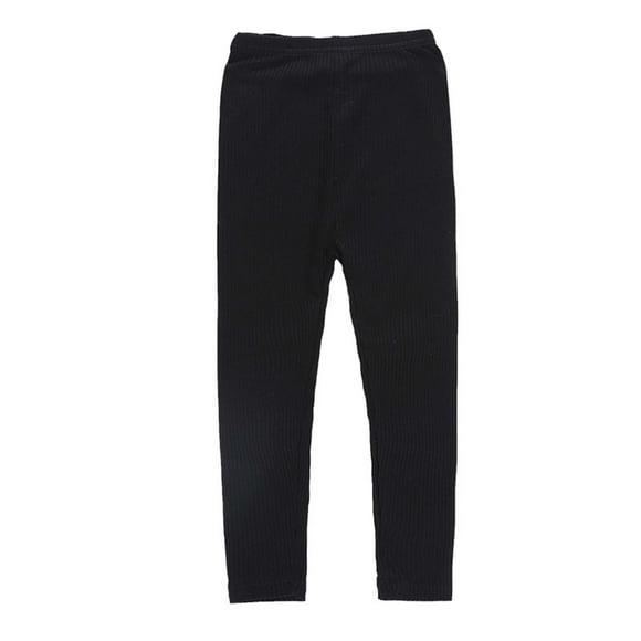 TopLLC Baby Girl's Cotton High Waist Stretch Knit Legging Pants Footless Tights Cable Knitted Leggings Ankle Pants Ruffle Bow Flower Cotton Bottom Pants for Toddlers