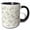 Black/White, variant on 3drose, Jumping Zebras on Soft Green, 11oz Mug