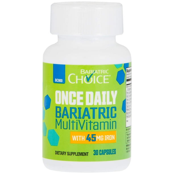Bariatric Choice ONCE DAILY Bariatric Multivitamin Capsule with 45 mg