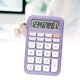 thumbnail image 5 of Calculadora de bolsillo de 12 dígitos, calculadora de bloc de notas, calculadora para estudiantes, oficina, color morado, 5 of 12