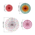 thumbnail image 2 of Uxcell Hanging Paper Fans Set Paper Decorations for Party Birthday, Flower Color(8pcs), 2 of 7