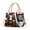 White, variant on Purses and Handbags for Women Ladies Shoulder Bags Top Handle Satchel with Plush Pendant