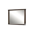 thumbnail image 1 of Benjara BM230646 Rectangular Wooden Frame Mirror with Mounting Hardware, Walnut Brown, 1 of 5