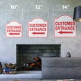 thumbnail image 2 of Customer Entrance Left Arrow 10” x 10” Sign | Indoor/Outdoor Plastic | SignMission Designer Office Entry Patron Building Novelty Gift Funny Joke Gag Road Garage, 2 of 4