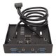 thumbnail image 3 of Panel frontal USB USB 3,0, 4 puertos, transmisión estable, soporte a prueba de atascos, conexión en caliente, Panel frontal de 3,5 pulgadas para caja de computadora, 3 of 5