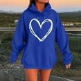 thumbnail image 3 of WTXUE Valentines Day Hoodies Sweatshirts Oversized Pullover Cute Heart Sweatshirts Long Sleeve Tops Fashion Casual Loose Tops with Pockets Trendy Outfits Blue Xxl, 3 of 4