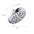 thumbnail image 3 of Design House Mills Modern Polished Chrome 7" 6-Function Shower Head with Eco-Drip Shower Setting, 3 of 15
