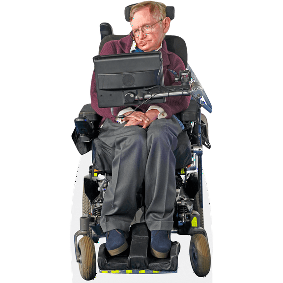 Stephen Hawking (Jumper) Mini Size Cutout. Standee.