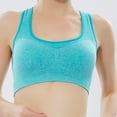 thumbnail image 5 of Clothes Idoravan Sports Bras for Women Clearance Traceless Sports Bra with A Beautiful Back Yoga Sleep Fitness Style Underwear Bra Green M, 5 of 6