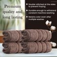 thumbnail image 2 of HALLEY Turkish 4 Pack Premium Hand Towels (4 Pieces) 650 GSM Highly Absorbent Super Soft 100% Cotton - 4 Hand Towels - Brown, 2 of 9