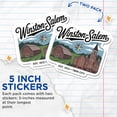 thumbnail image 4 of (2 Pack) Winston-Salem Stickers - NC Twin City - North Carolina Travel Stickers - 5" On Longest Side - Sticks to Smooth Flat Surfaces - Made in USA - BMCS18694, 4 of 7