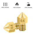 thumbnail image 3 of 3D Printer Nozzles,0.4 mm/ 1.75 mm Mk8 Nozzles with 5 Cleaning Needles for Makerbot,Creality Cr-10,E, 3 of 5