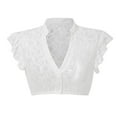 thumbnail image 3 of frariair Ladies Bavarian Style Festival Blouse Feminine Peasant Design For Oktoberfest Celebrations And Themed Parties White, 3 of 4