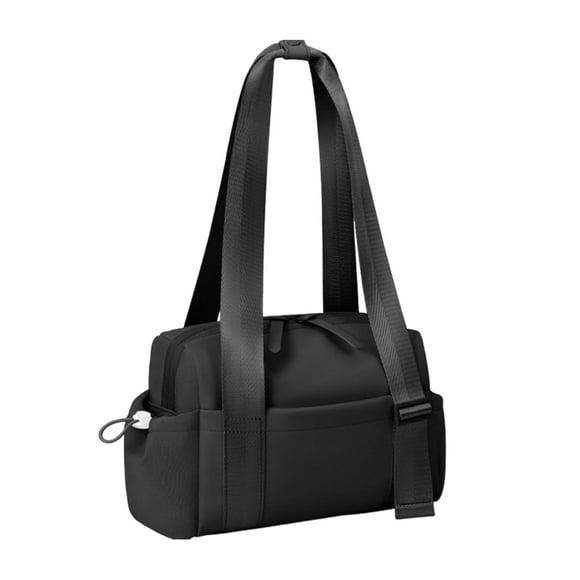 Langgg Fitness Tote Bag With Adjustable Shoulder Straps And Rope Loops Sports Fitness Bag Travel Tote Bag black