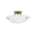 thumbnail image 4 of Livex Lighting 4273-01 Oasis Plafonnier à 3 Lumières, Laiton Antique, 4 of 4