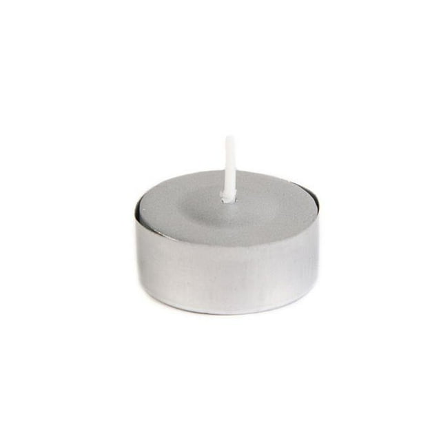 Jeco CTZ-040 50 Piece Metallic Silver Tealight Candles
