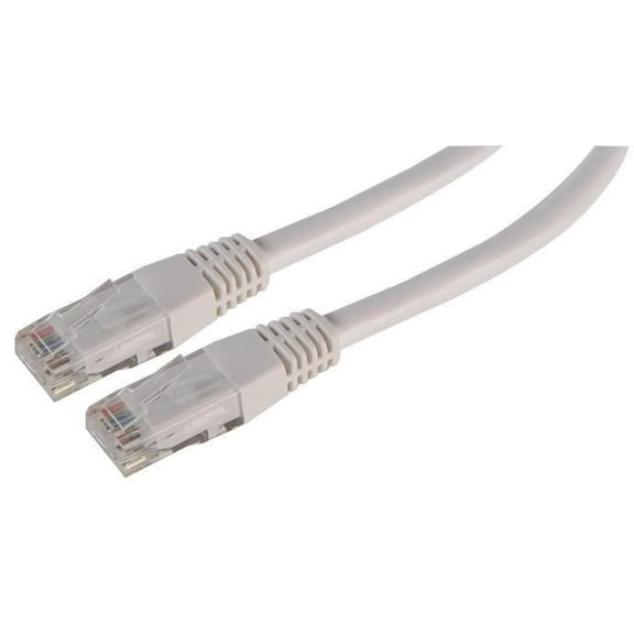 PRO SIGNAL - Cat6 RJ45 Male to Male UTP Ethernet Patch Lead, 0.5m White