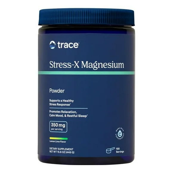 TRACE MINERALS STRESS-X MAGNESIUM POWDER 350MG LIMA-LIMON 448 G