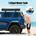 thumbnail image 6 of Miumaeov 7.9 Gallon Roof Rack Water Tank, Pressurized Portable Camping Shower with Solar Heating, Overland Gear for SUV RV Truck, 6 of 15