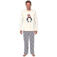 thumbnail image 3 of Santa Penguin Matching Family Christmas Pajamas, Family And Dog Holiday PJs, Plus Sizes, With Pockets, 3 of 7